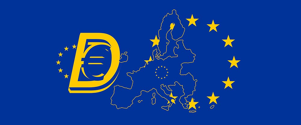 Digital Euro representative graphics